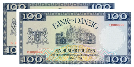 100-lecie<br>utworzenia<br>Banku Gdańskiego<br>Seria G + CH – komplet