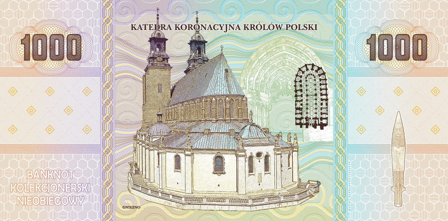 1000-lecie<br>Koronacji Królów Polski<br>Zestaw kolekcjonerski –<br>folder + dwa bony - obrazek 4