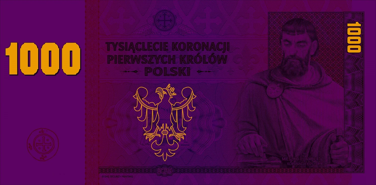 1000-lecie<br>Koronacji Królów Polski<br>Zestaw kolekcjonerski –<br>folder + dwa bony - obrazek 5