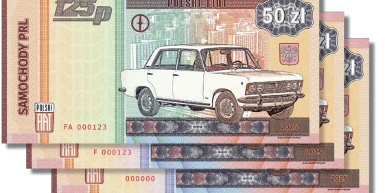 Samochody PRL<br>Fiat 125p<br>dwa dowolne bony<br>+ etui gratis!