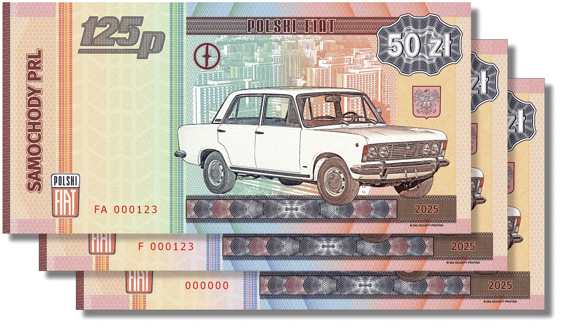 Samochody PRL<br>Fiat 125p<br>Zestaw F+FA+000000<br>+ etui gratis!