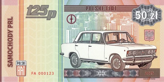 Samochody PRL<br>Fiat 125p<br>Seria FA<br>bez etui